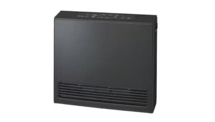 【新品未使用】ガスファンヒーター　ガスストーブ　マットブラック