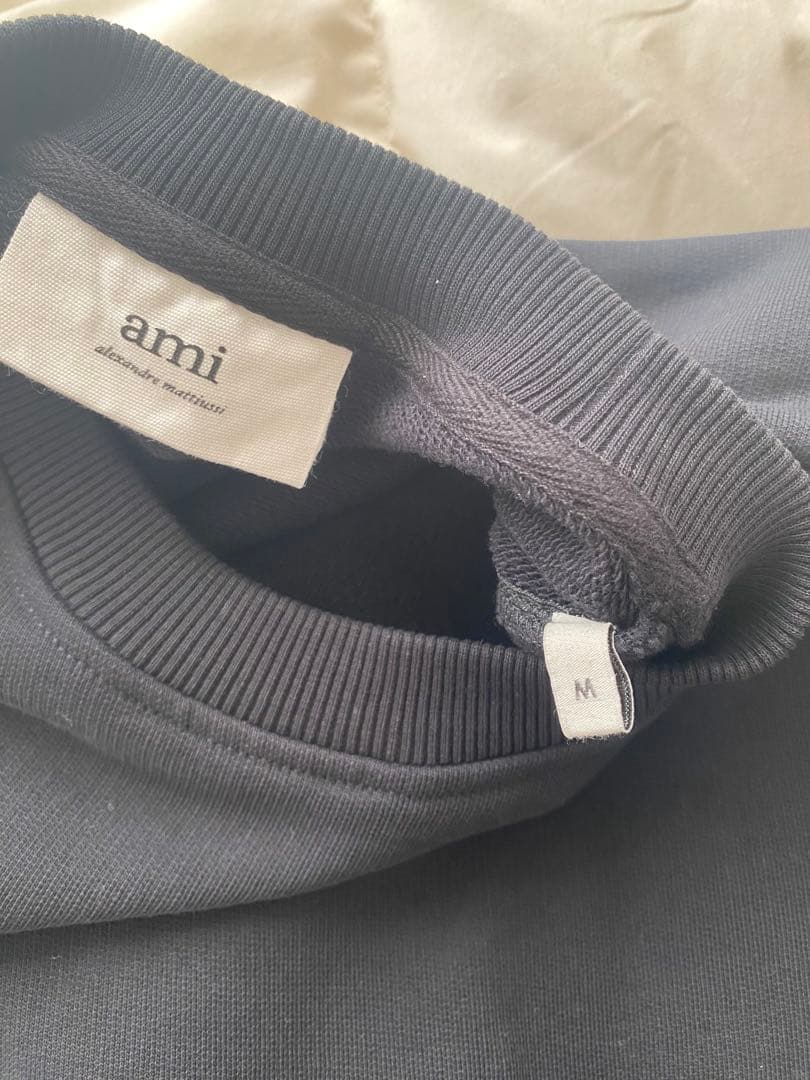 ami paris クルーネック　スウェット　ブラック　M
