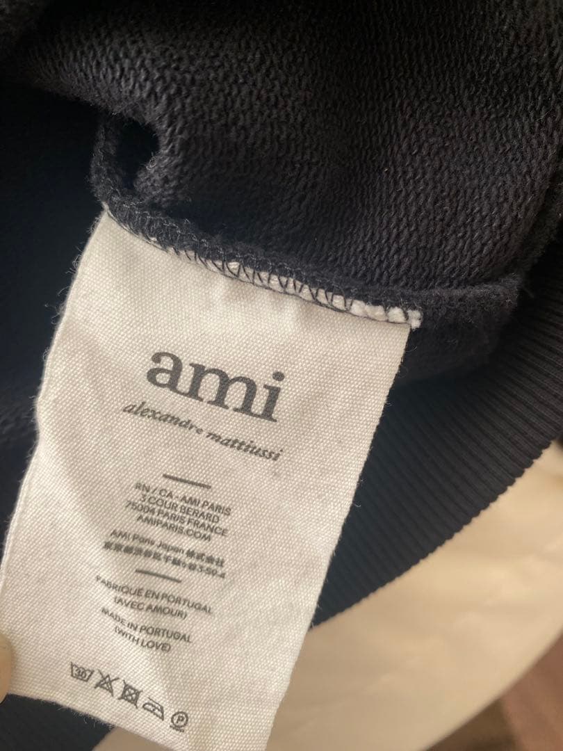 ami paris クルーネック　スウェット　ブラック　M