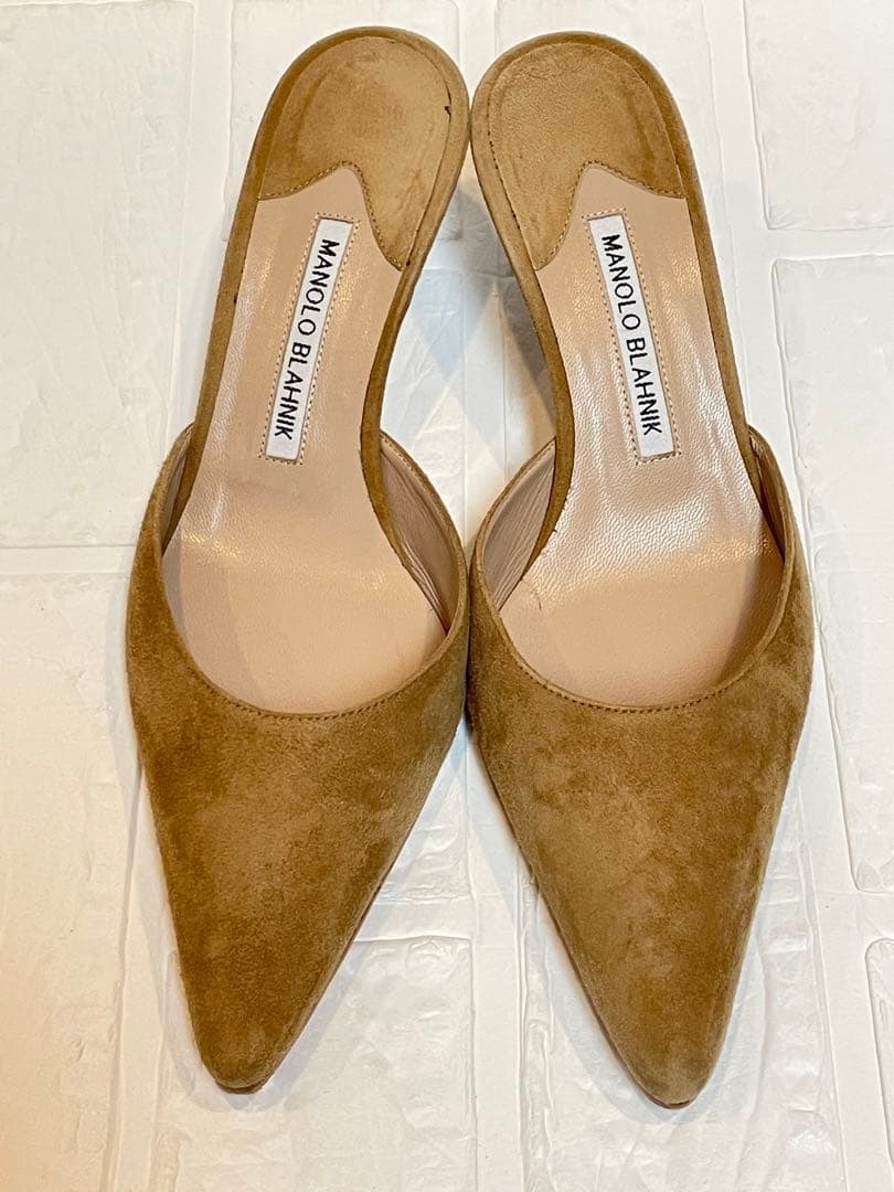 【良品】Manolo Blahnik（マノロブラニク）スエードミュール❤︎