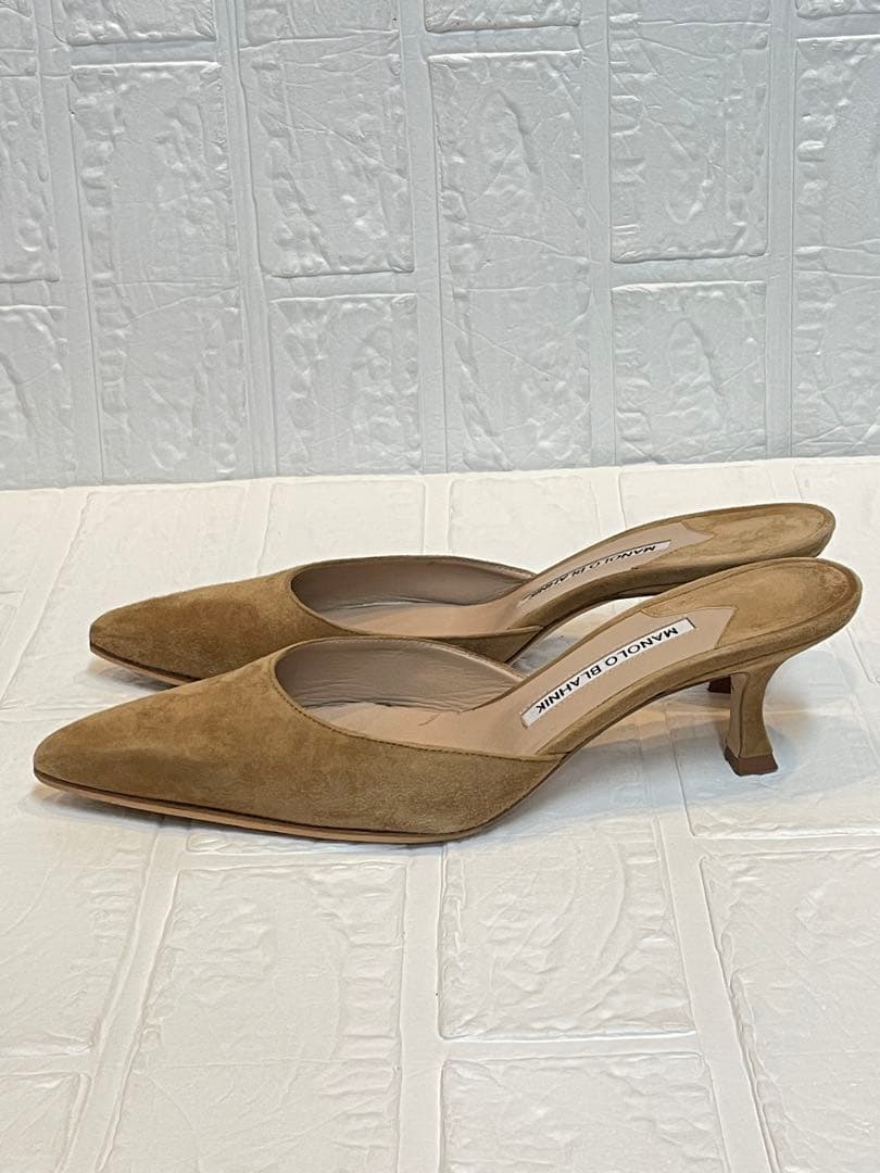 【良品】Manolo Blahnik（マノロブラニク）スエードミュール❤︎