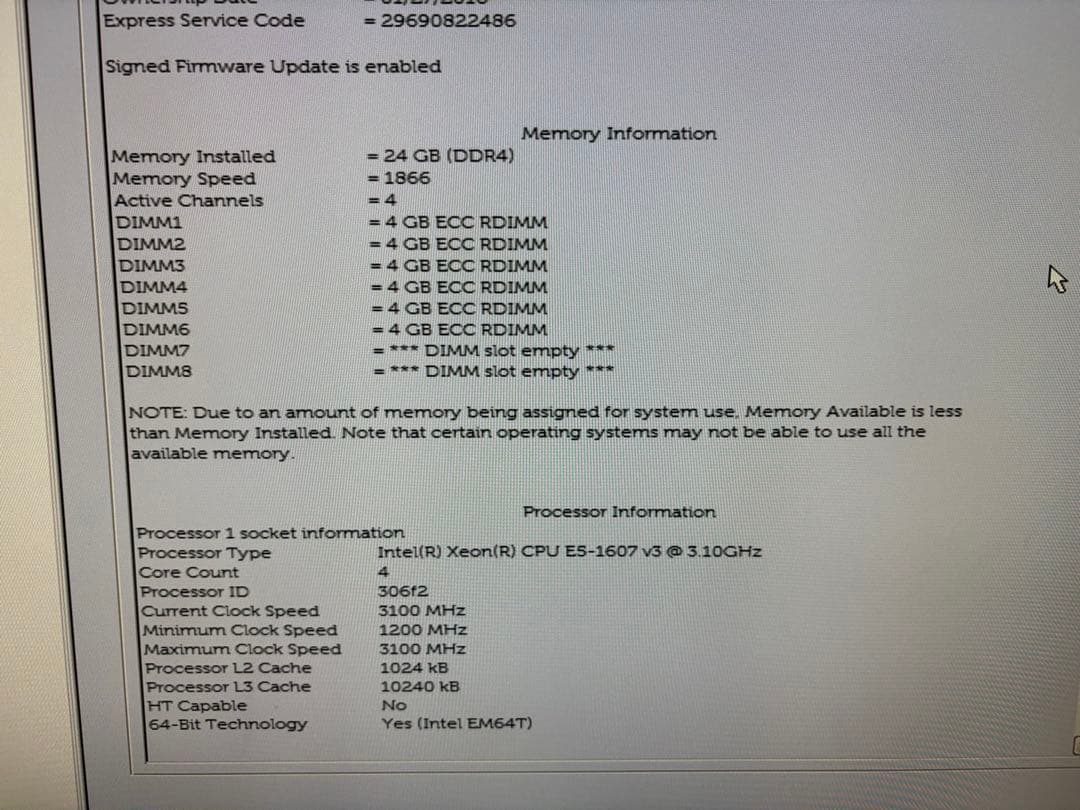 Dell Precision Tower 5810 デスクトップPC