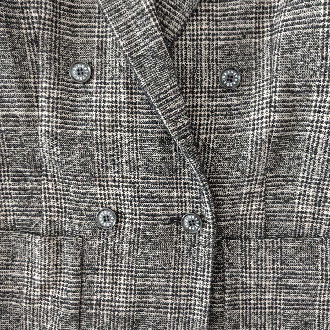 DRESSTERRIOR ループチェックダブルジャケット　ジャケット 36