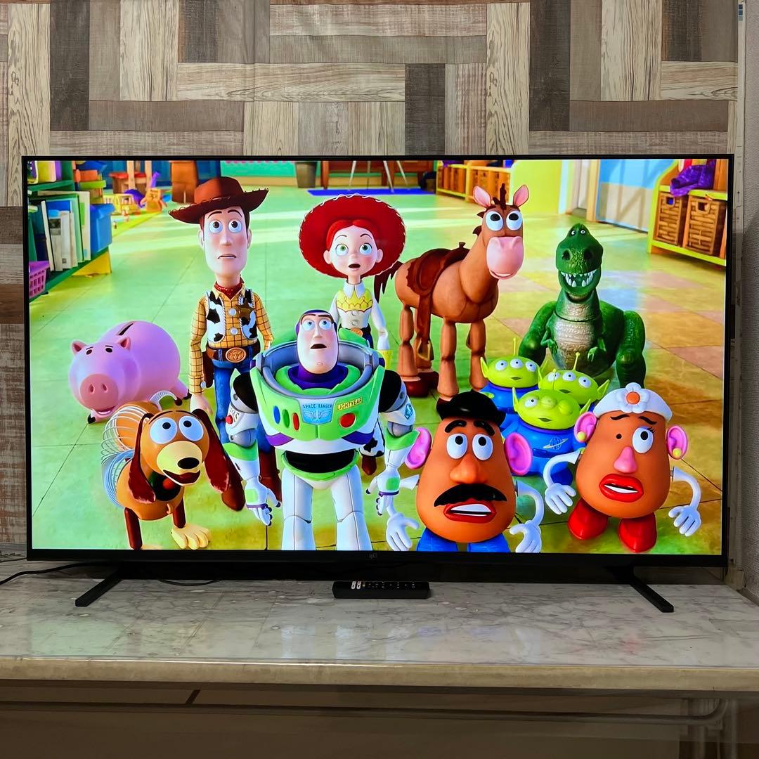 即日受渡❣️全国送料込半年前購入FPD55型4KGoogleTV ネット動画多数