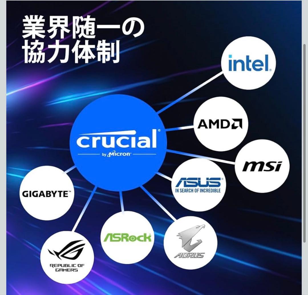 Crucial(クルーシャル) PRO (マイクロン製) 32GBX2枚