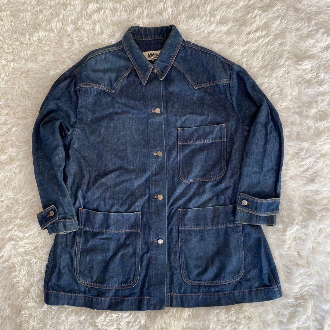 MM6 maison margiela デニムジャケット リボン