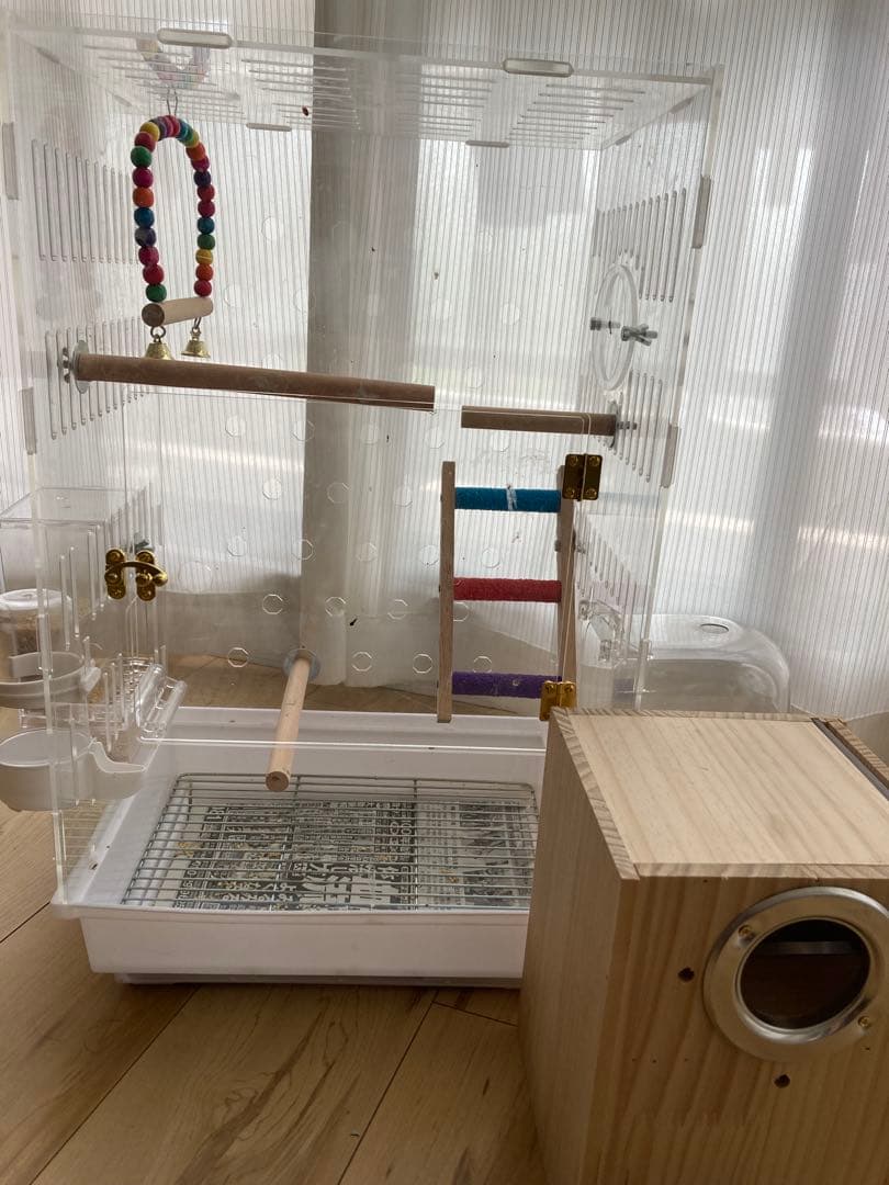 ◼︎リコ◼︎ 透明アクリル鳥かご