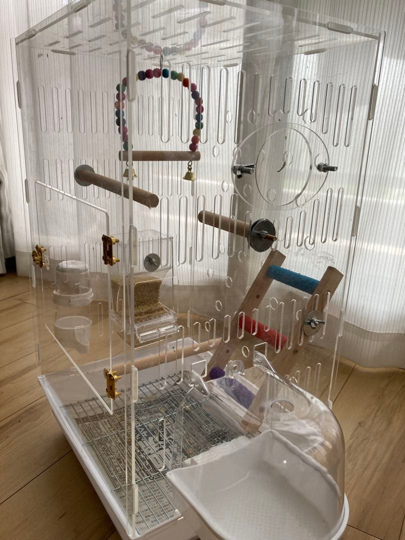 ◼︎リコ◼︎ 透明アクリル鳥かご