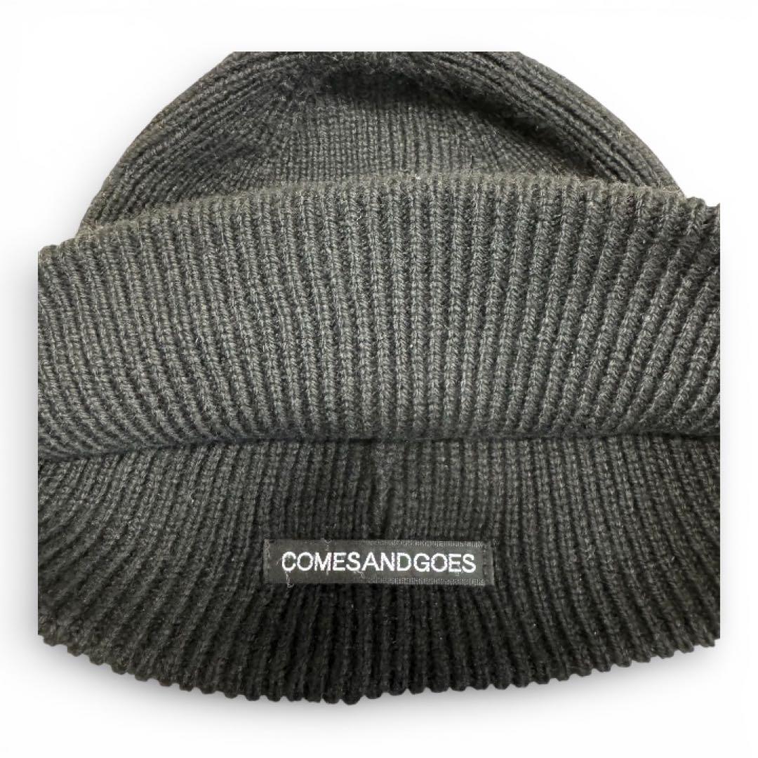 COMESANDGOES EFH別注 カシミヤニットキャップ 黒