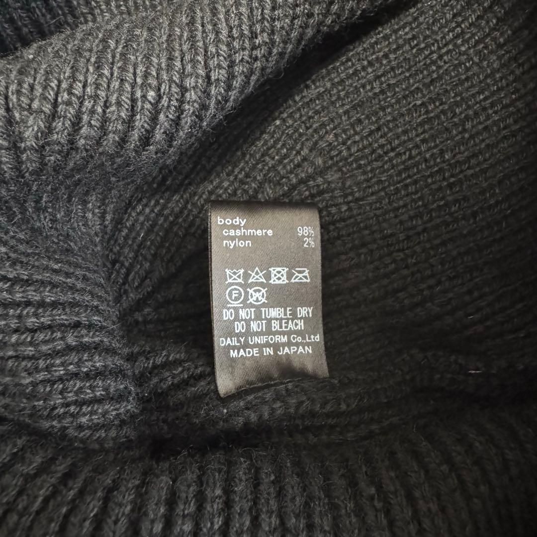 COMESANDGOES EFH別注 カシミヤニットキャップ 黒