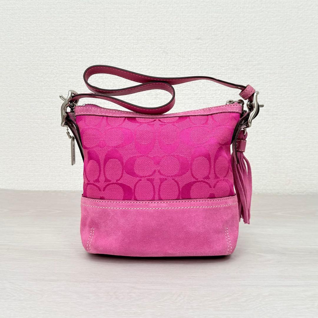 バッグ Vintage Coach mini Satchel Purse Pink