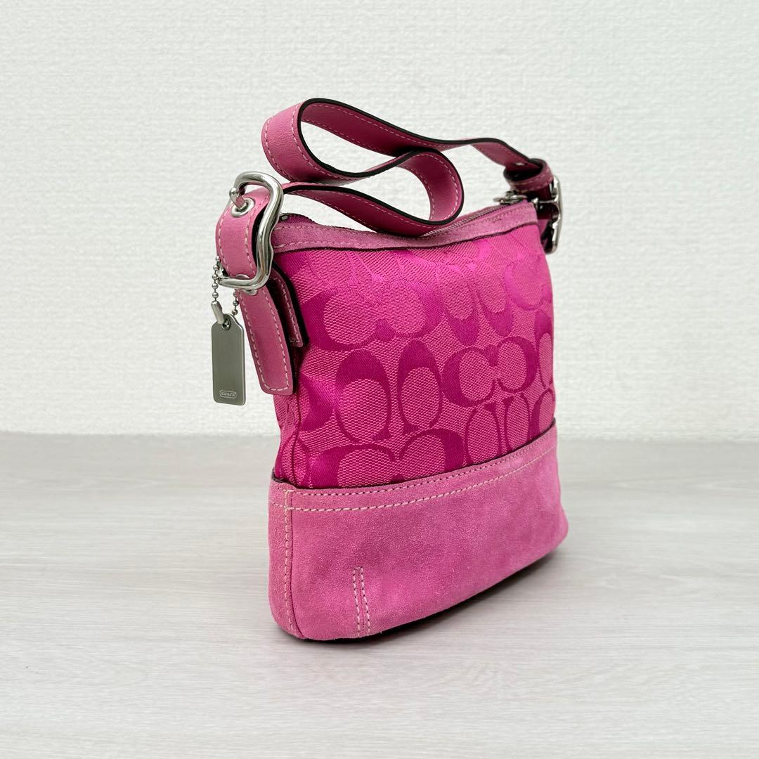 バッグ Vintage Coach mini Satchel Purse Pink