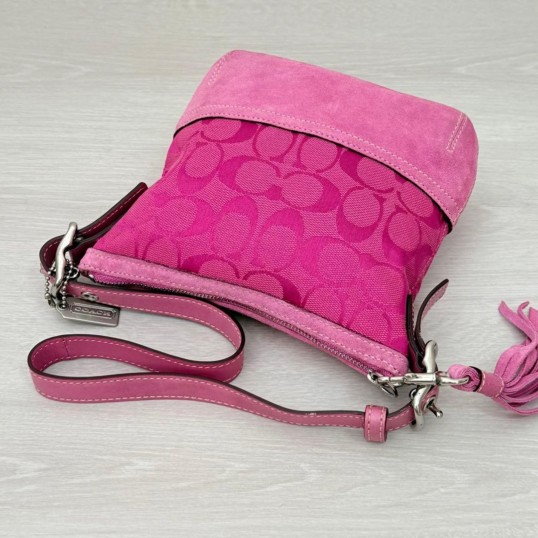 バッグ Vintage Coach mini Satchel Purse Pink
