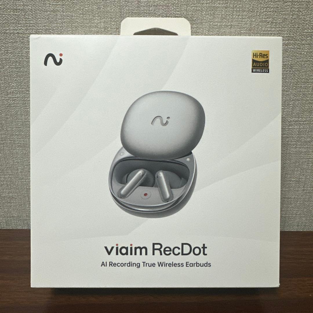 【ほぼ未使用】viaim RecDot AIボイスレコーダー搭載イヤホン 議事録