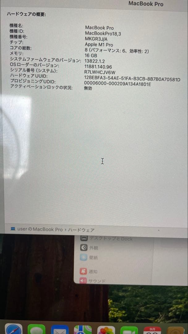 MacBook Pro M1 Pro 16GB 14インチ