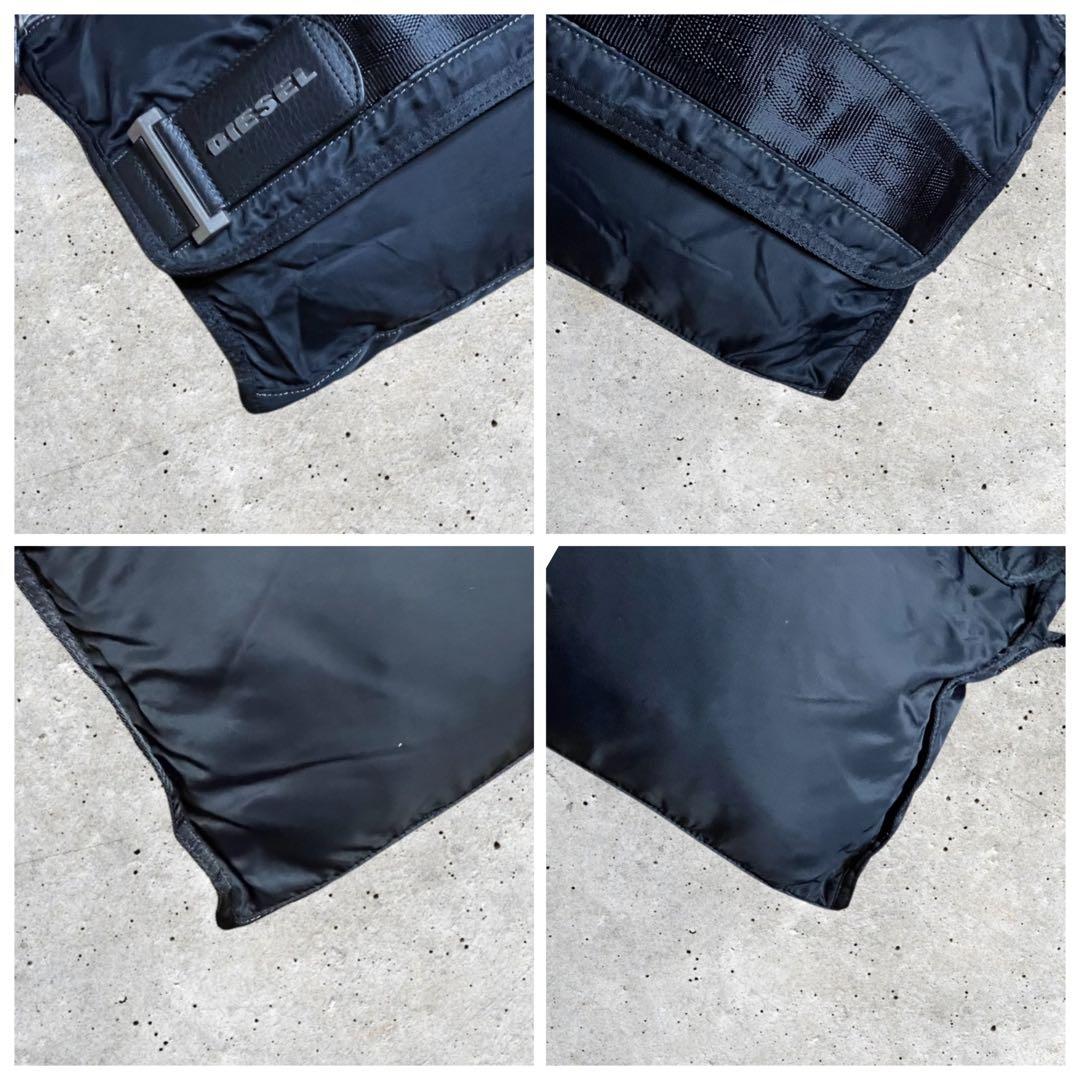 美品　ディーゼル　ショルダーバッグ　メッセンジャーバッグ　ナイロン　ネイビー