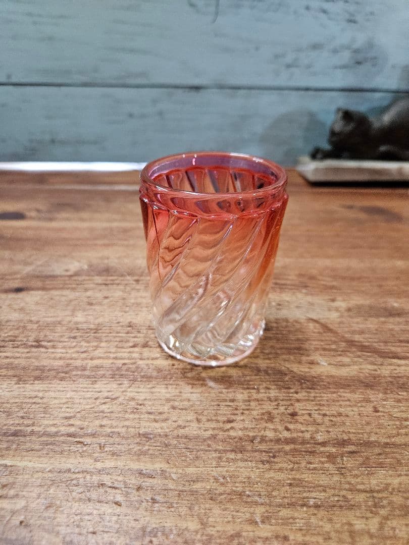 オールドバカラ BACCARAT バンブー ローズ グラス ボトル 花器 一輪挿