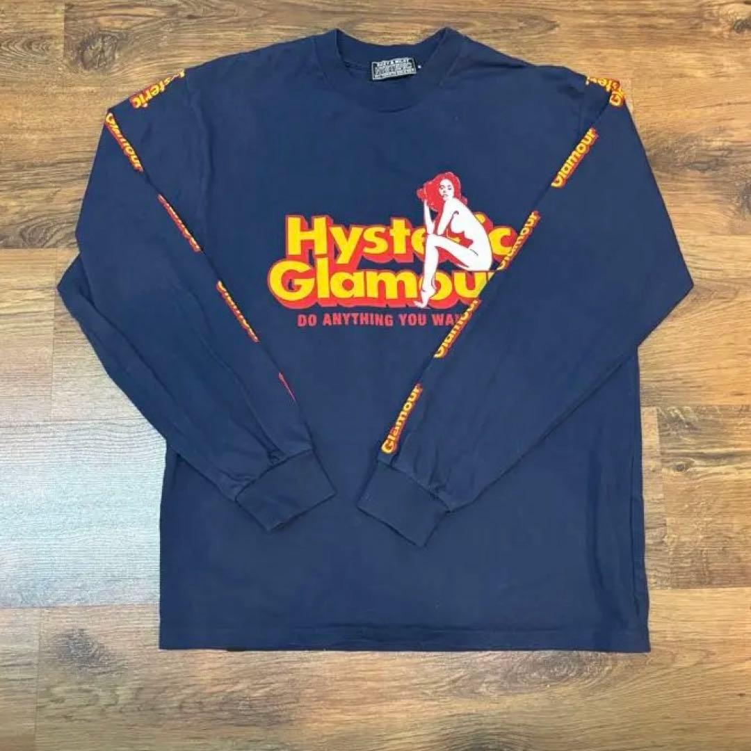 HYSTERIC GLAMOUR ネイビー ロングTシャツ
