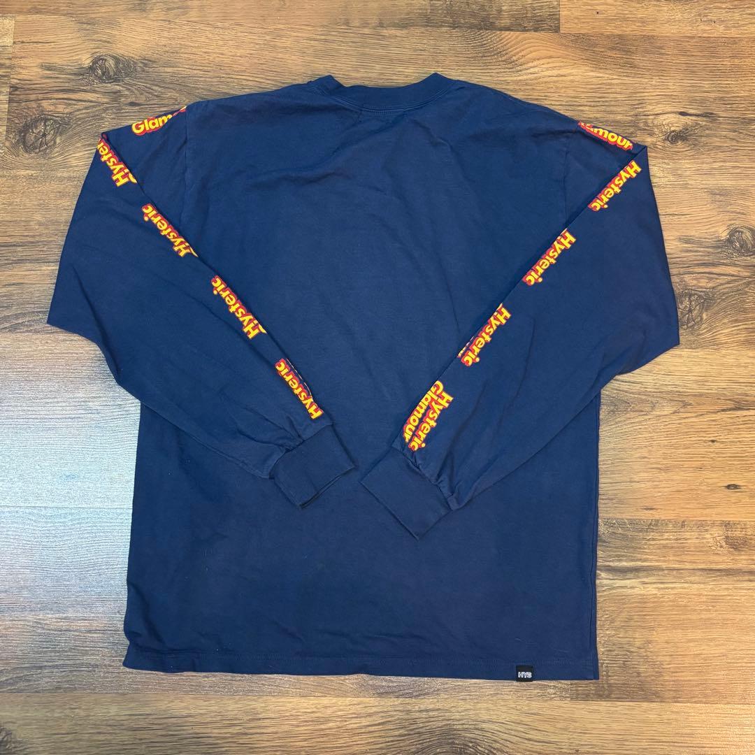 HYSTERIC GLAMOUR ネイビー ロングTシャツ