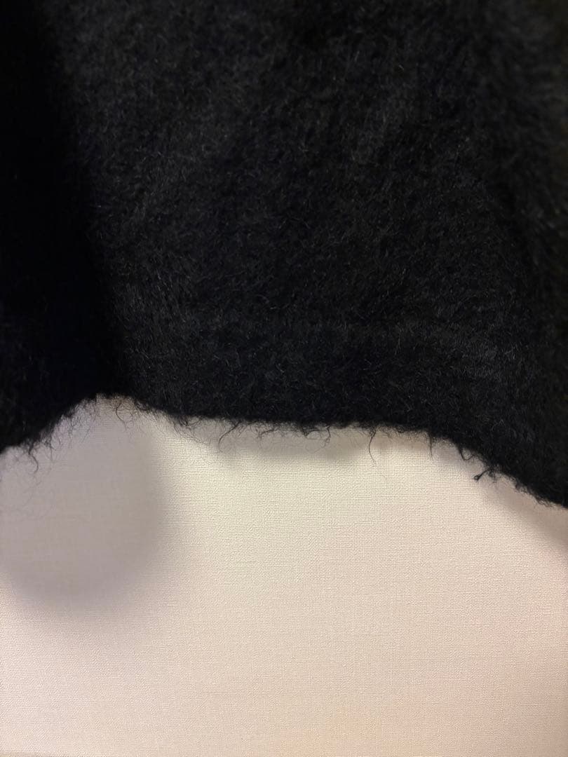 Supreme ブラック 毛羽立ちあり　モヘアニット　XL