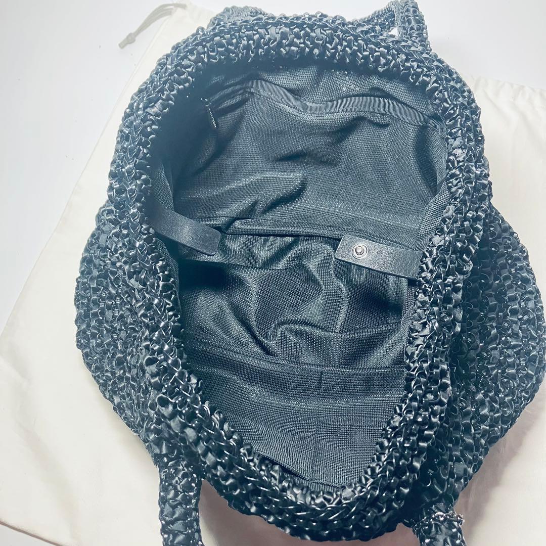 未使用級◇アンテプリマ ワイヤー ハンドバッグ◇ブラック ギャランティカード