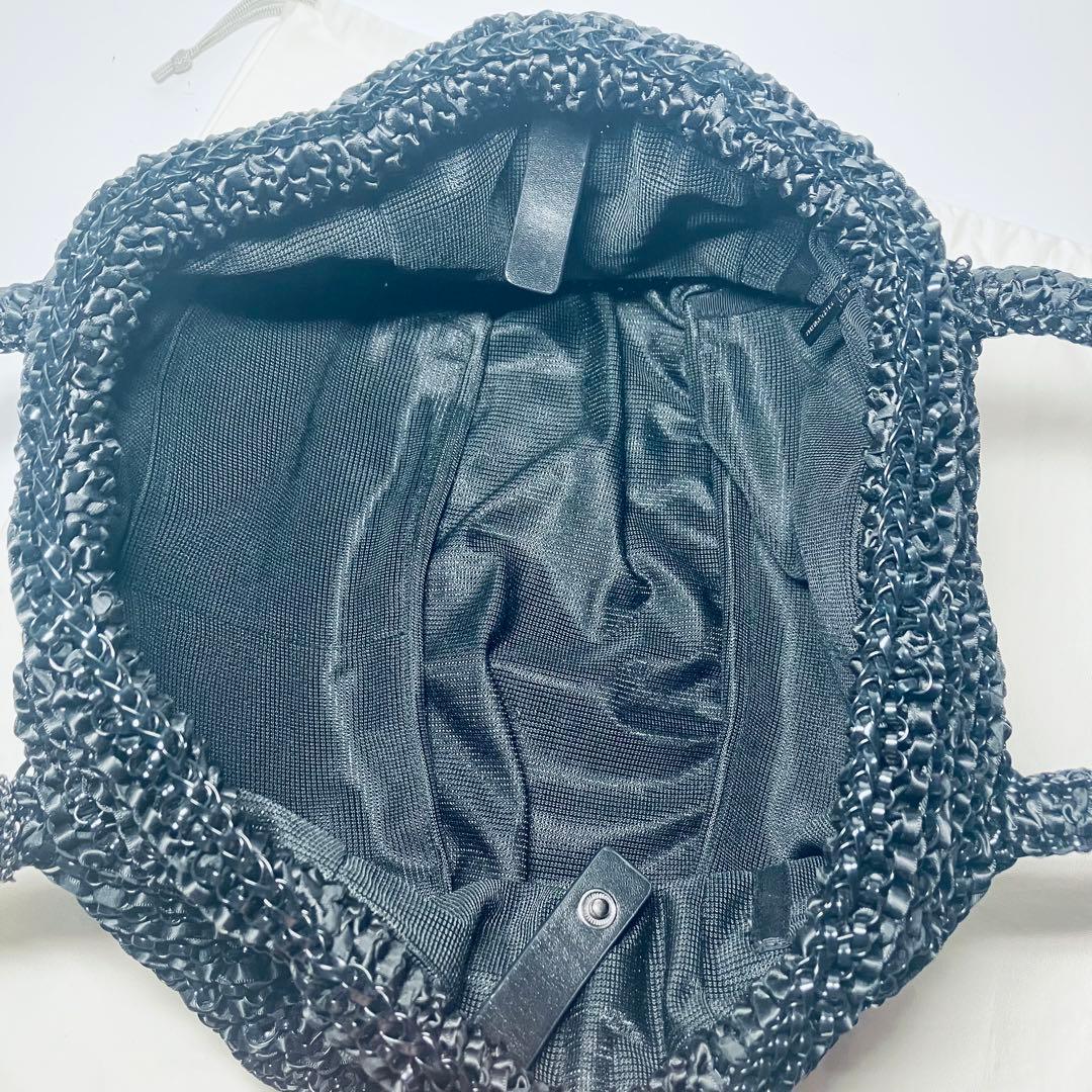 未使用級◇アンテプリマ ワイヤー ハンドバッグ◇ブラック ギャランティカード