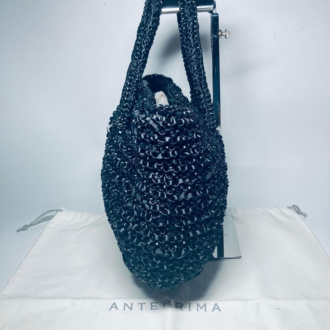 未使用級◇アンテプリマ ワイヤー ハンドバッグ◇ブラック ギャランティカード