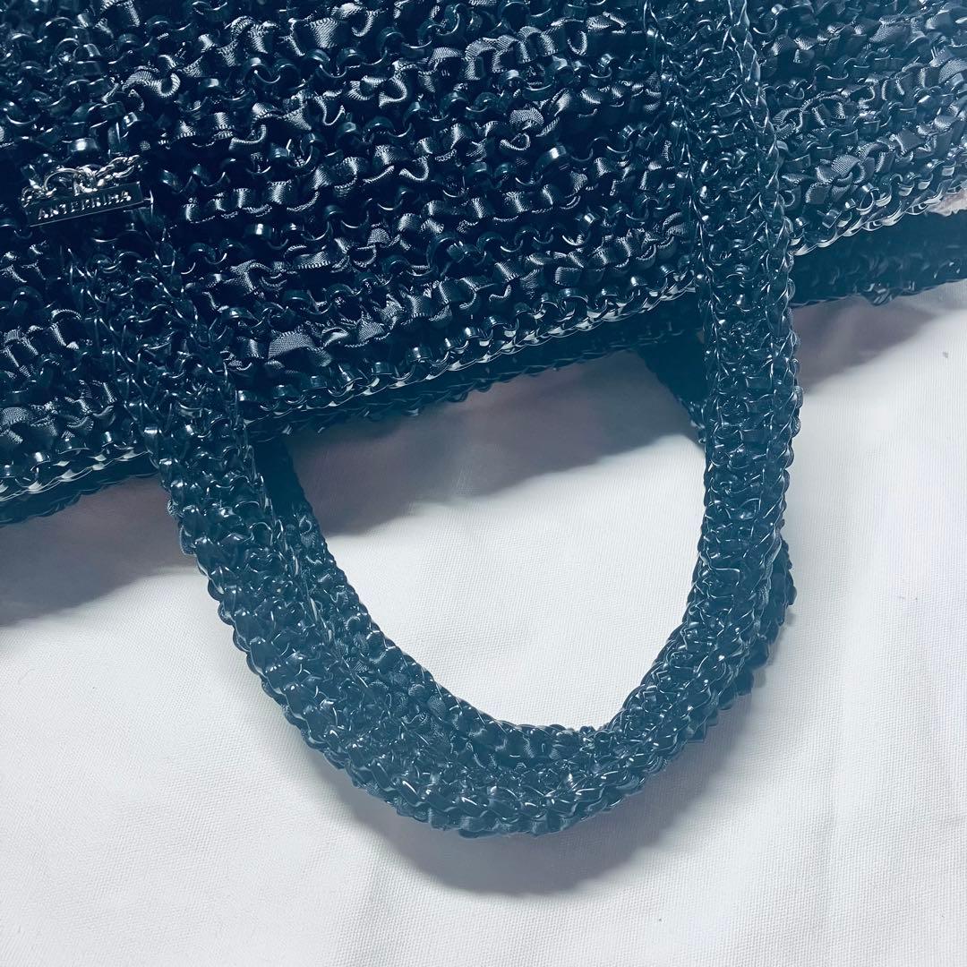 未使用級◇アンテプリマ ワイヤー ハンドバッグ◇ブラック ギャランティカード