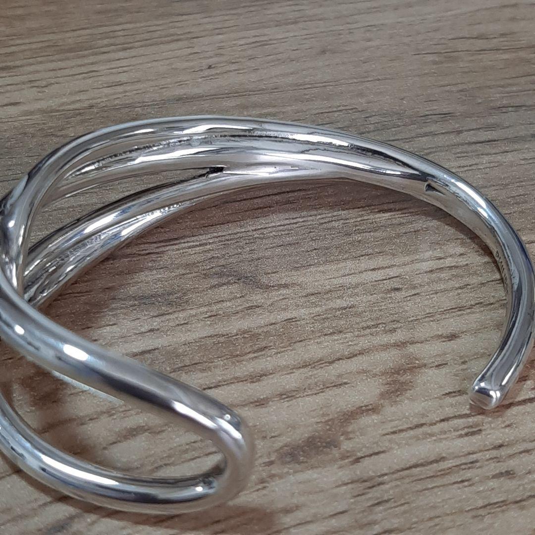 【フィリップオーディベール】クロスバングル シルバー ブレスレット