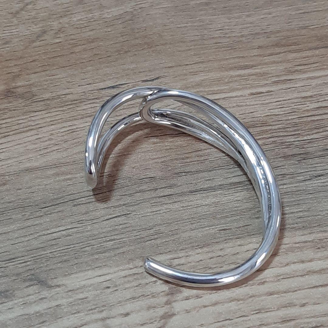 【フィリップオーディベール】クロスバングル シルバー ブレスレット