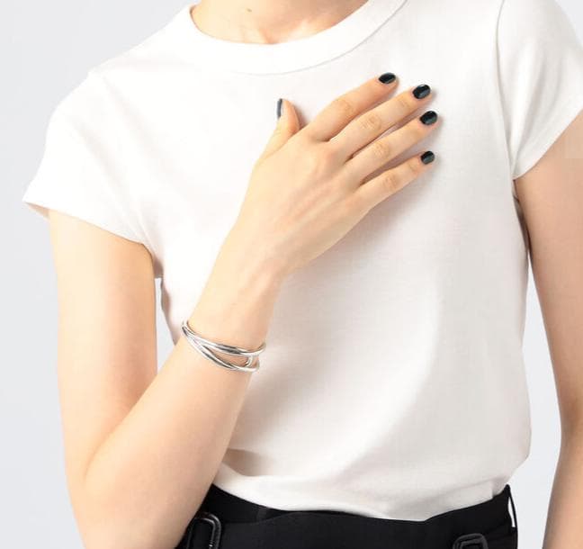 【フィリップオーディベール】クロスバングル シルバー ブレスレット