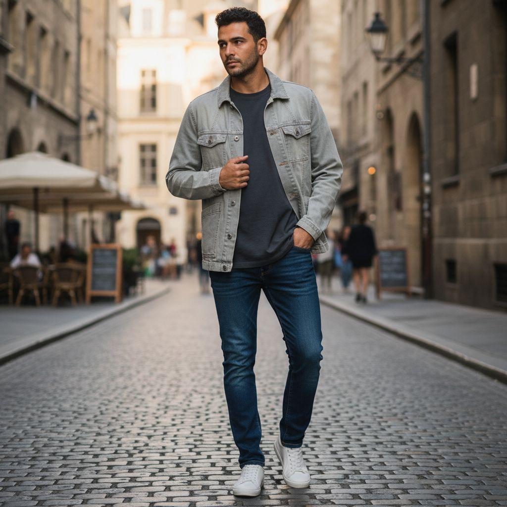 バーバリーブラックレーベル デニムジャケット L ノバチェック