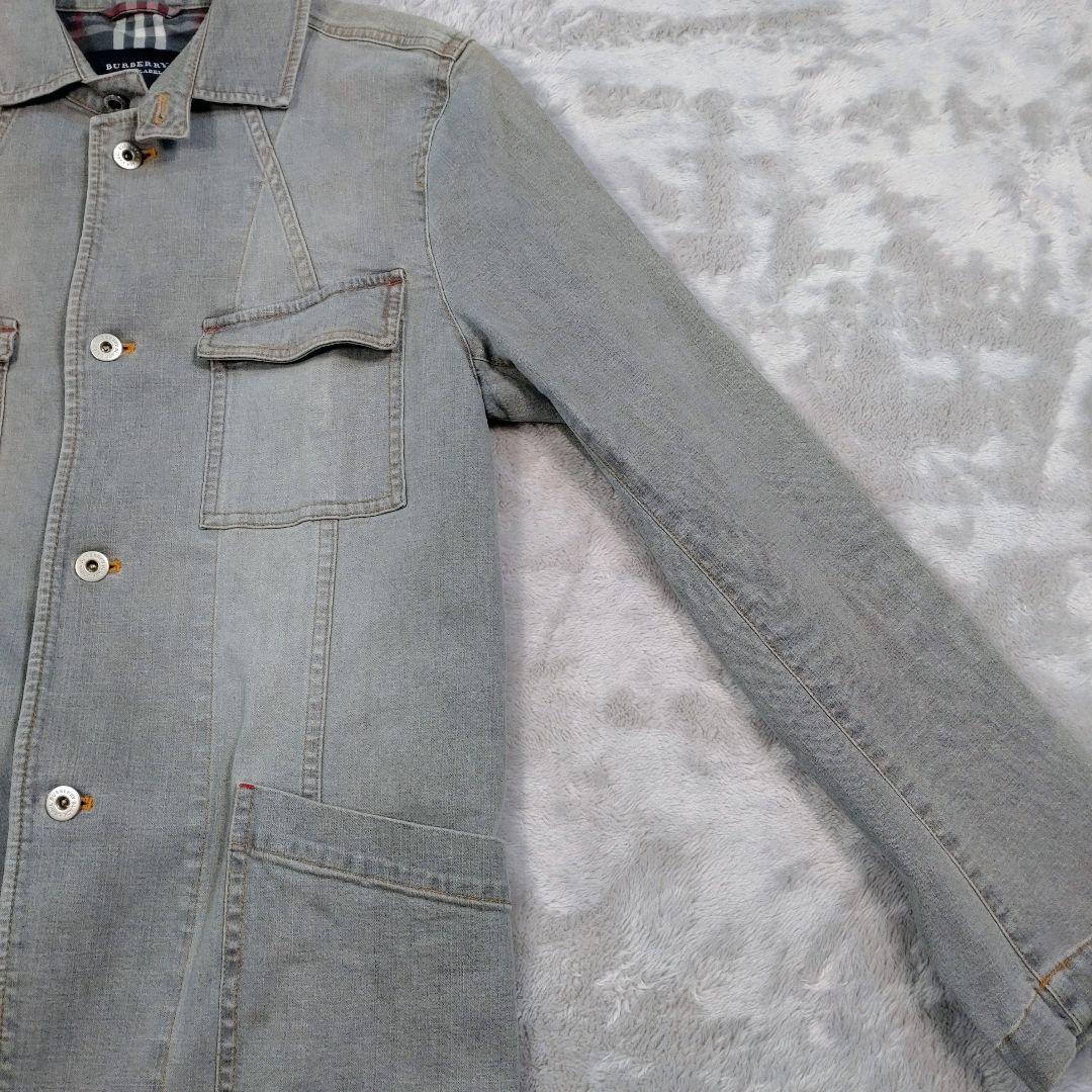 バーバリーブラックレーベル デニムジャケット L ノバチェック