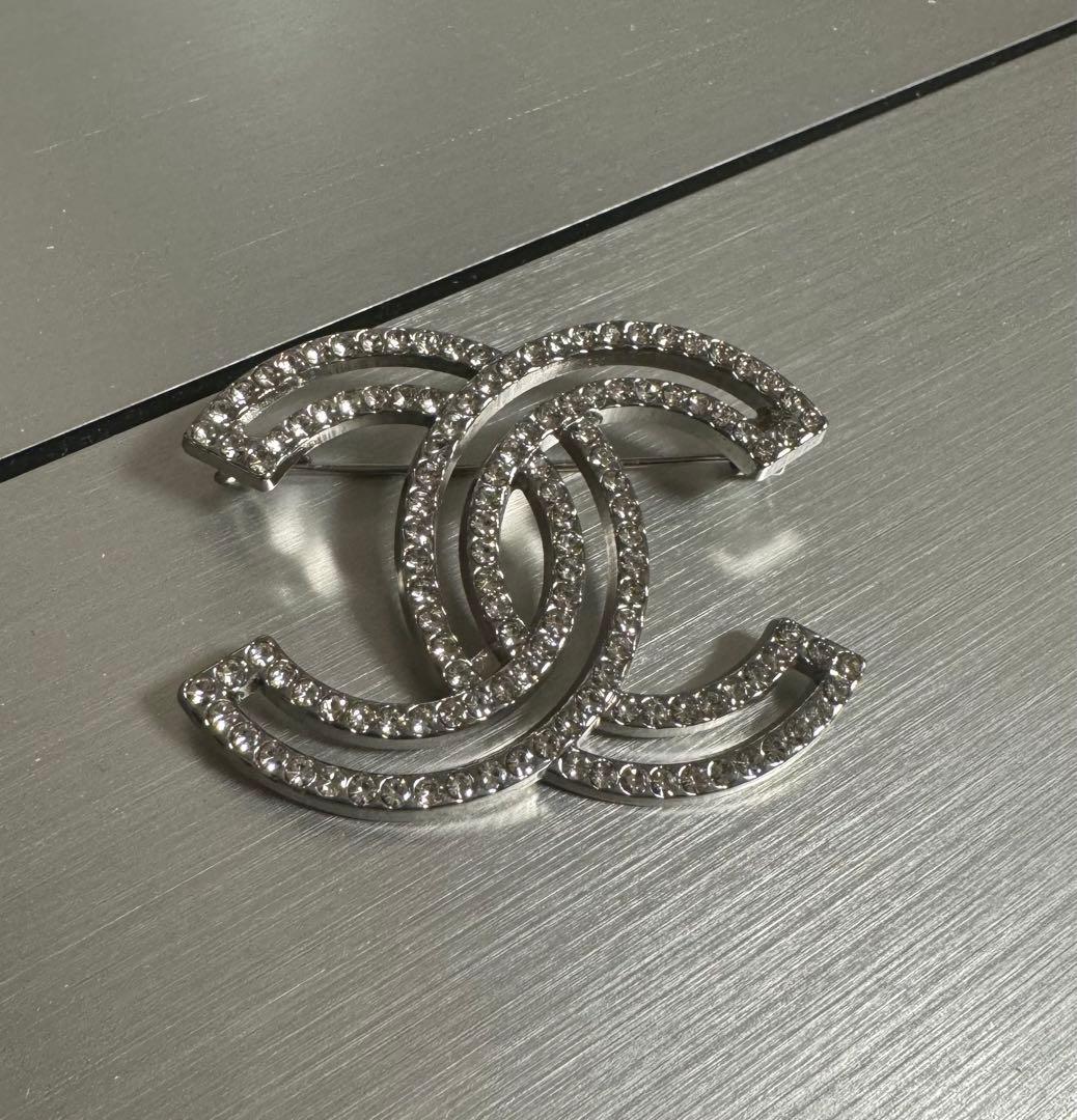 CCロゴブローチ シルバー