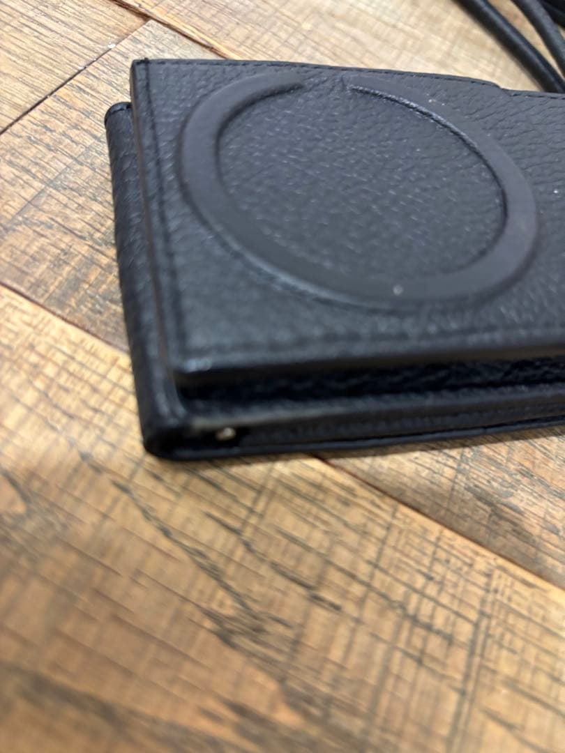 objcts.ioレザー ・ストラップ付きウォレットカードケース