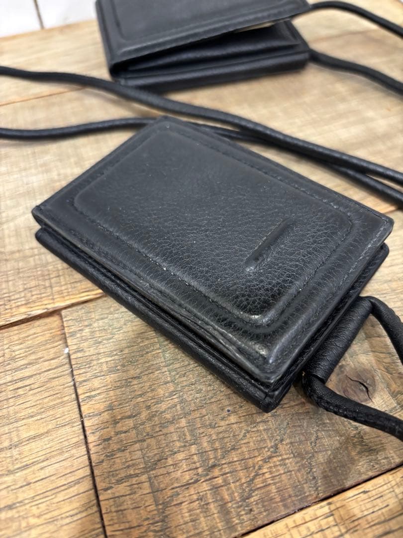 objcts.ioレザー ・ストラップ付きウォレットカードケース