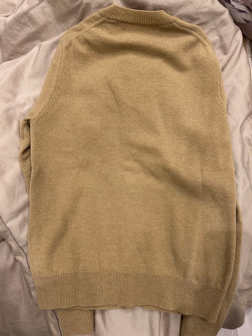 PLAY COMME des GARCONS カーディガン ベージュ S