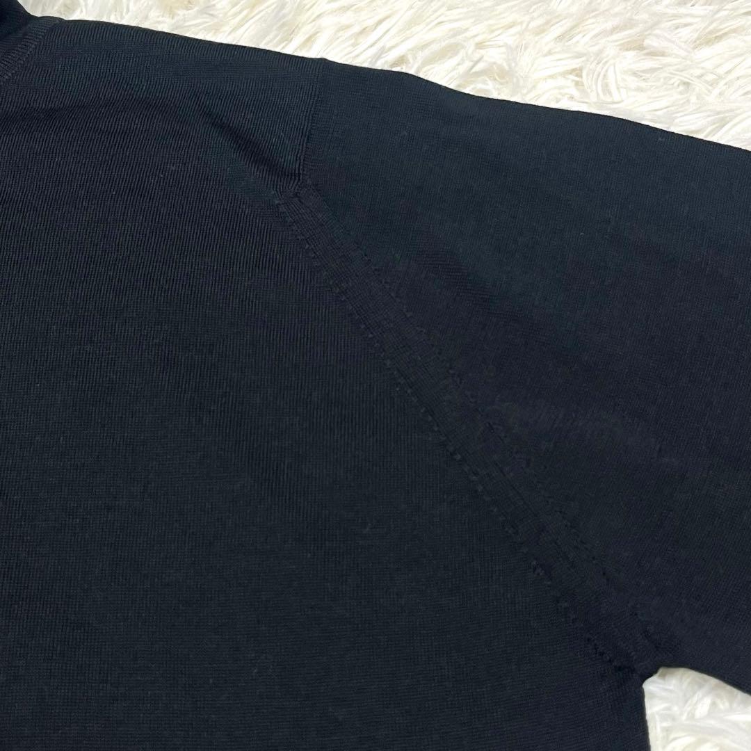 未使用品✨JOHN SMEDLEY タートルネックニット ブラック Lサイズ