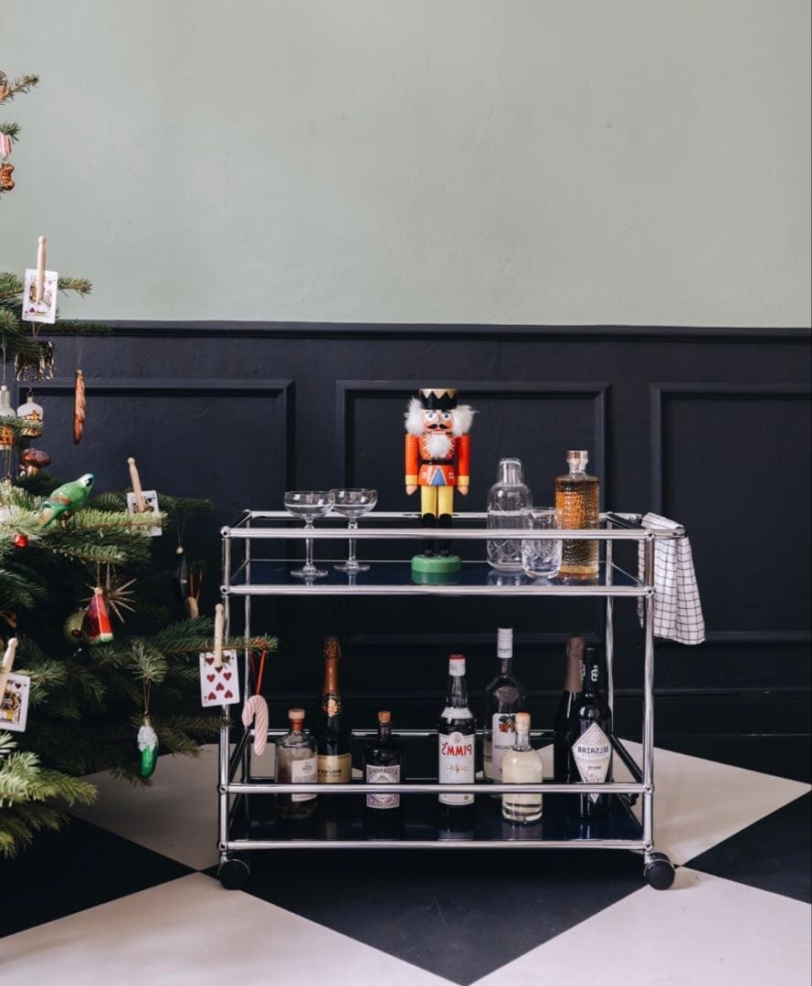 USM Haller ハラ－システム キッチンワゴン 色：グラファイトブラック