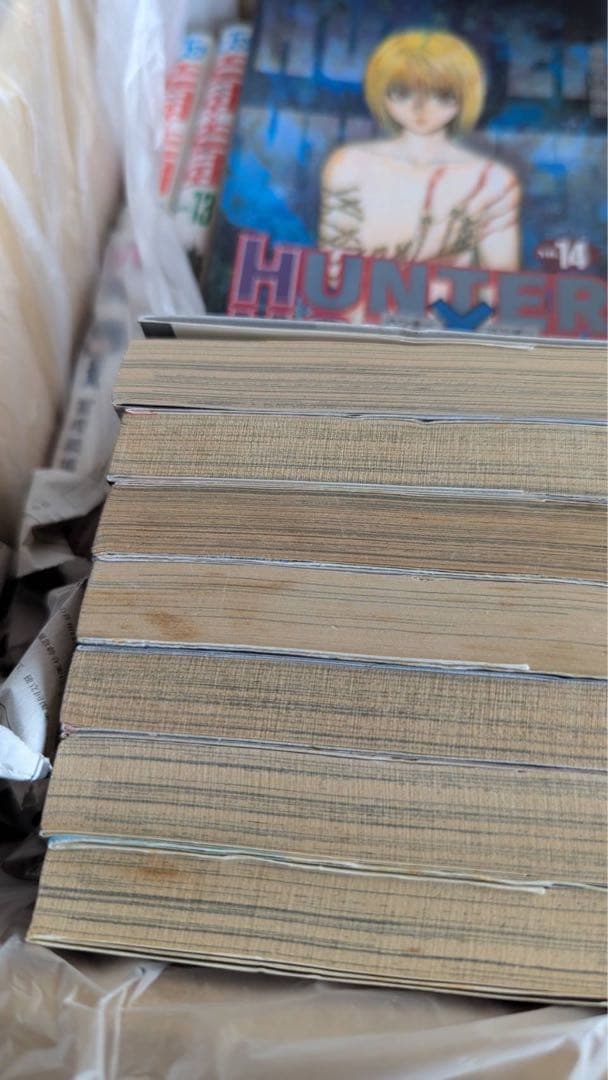 み*お様 ハンターハンター　全巻　レンタル落ち7冊 背表紙色抜けあり