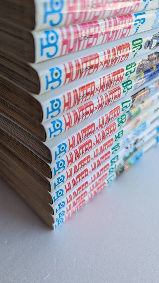 み*お様 ハンターハンター　全巻　レンタル落ち7冊 背表紙色抜けあり
