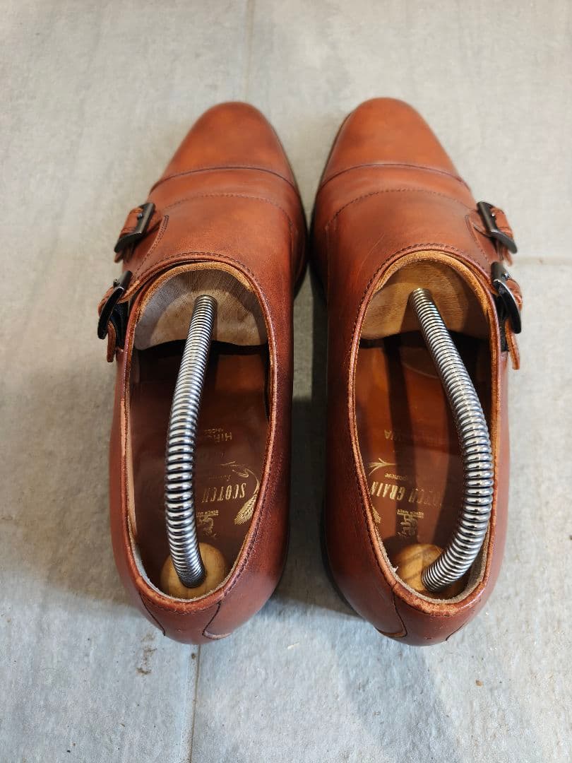 3足セット ダブルモンクストラップ ビジネスシューズ