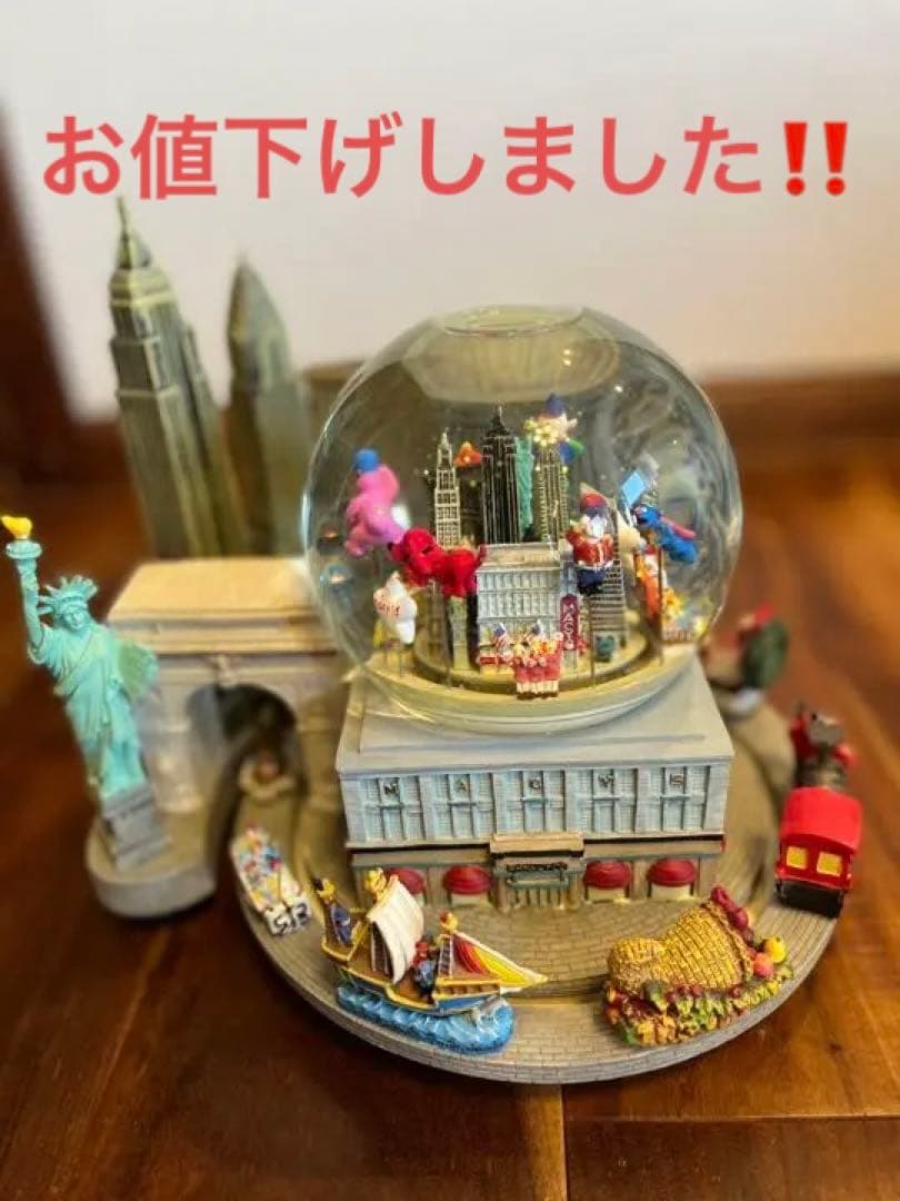 【美品】メイシーズ　ミュージカルウォーターグローブ