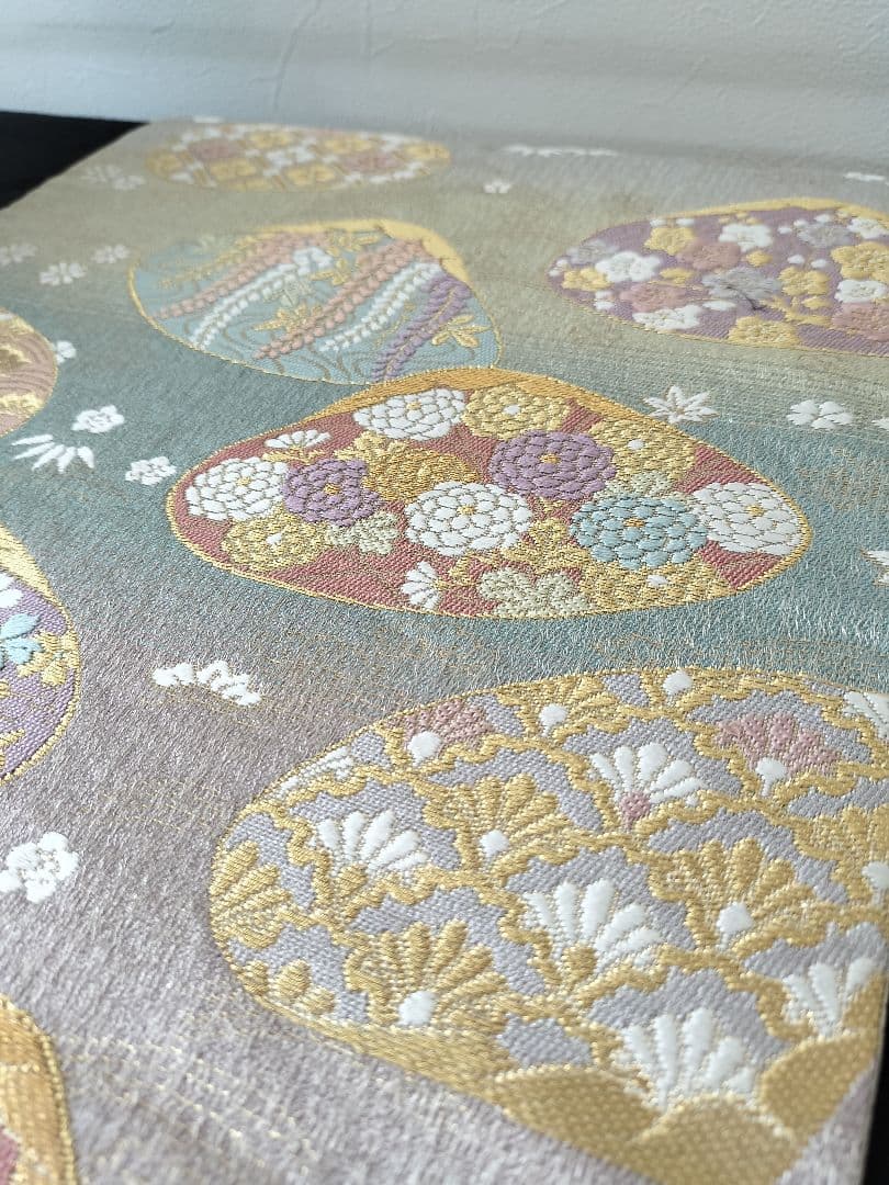 A717高級‼️ひな祭り‼️袋帯テーブルランナー2m17cm