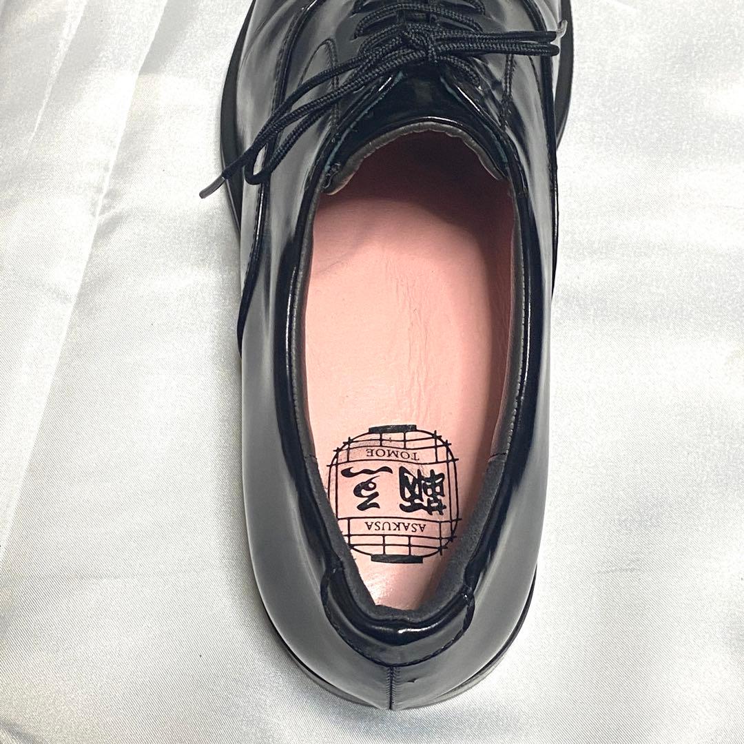 TOMOE 鞆ゑ　25cm TE600 ストレートチップ レザー 黒 ブラック