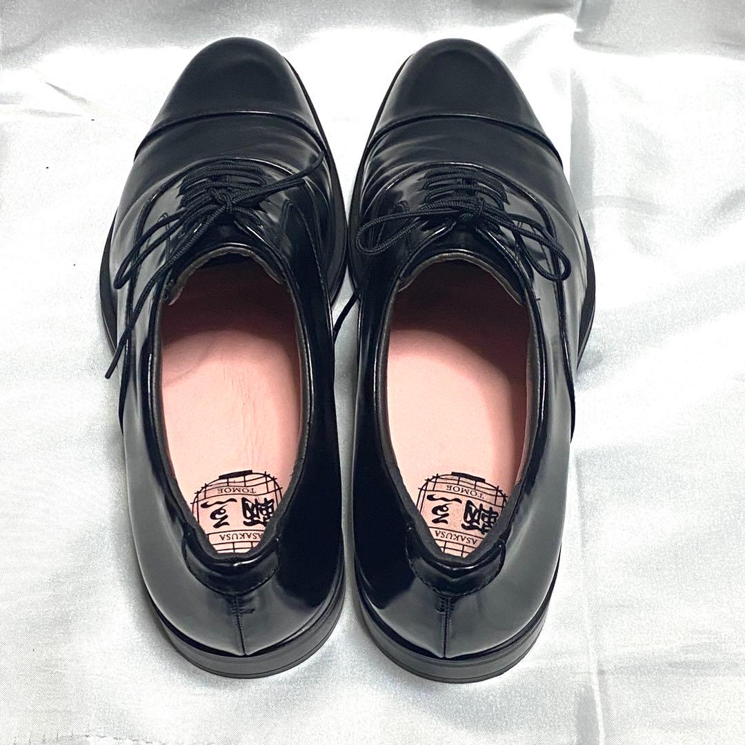 TOMOE 鞆ゑ　25cm TE600 ストレートチップ レザー 黒 ブラック