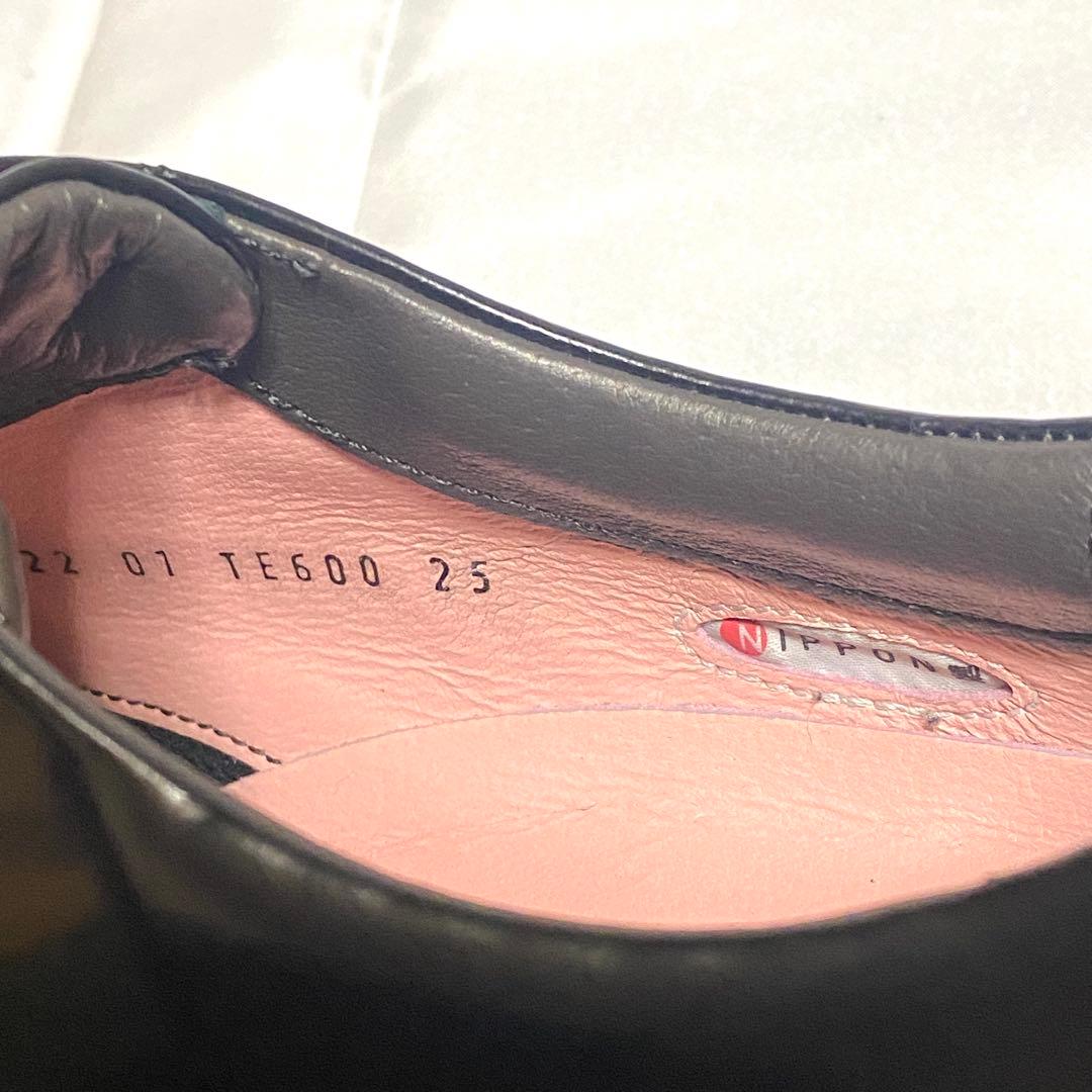 TOMOE 鞆ゑ　25cm TE600 ストレートチップ レザー 黒 ブラック