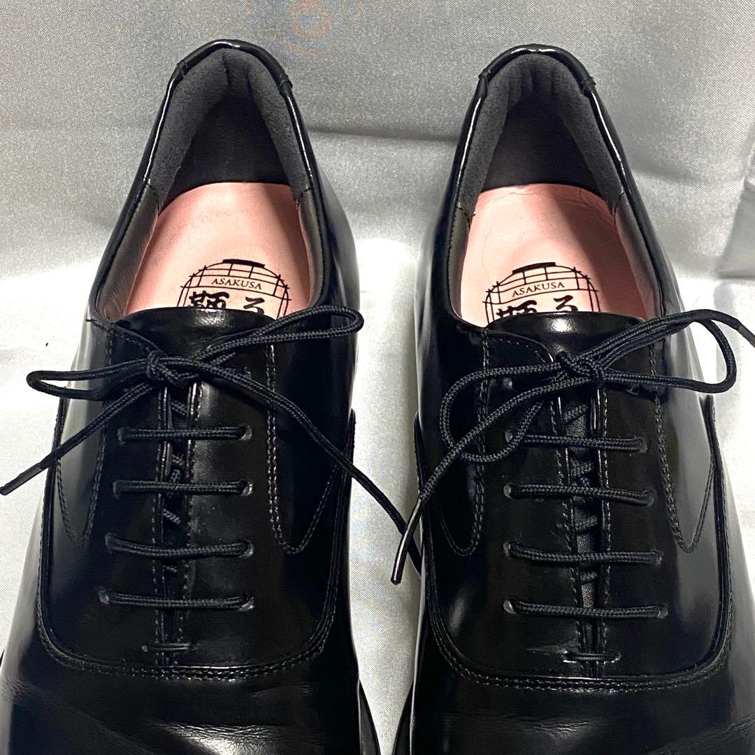 TOMOE 鞆ゑ　25cm TE600 ストレートチップ レザー 黒 ブラック