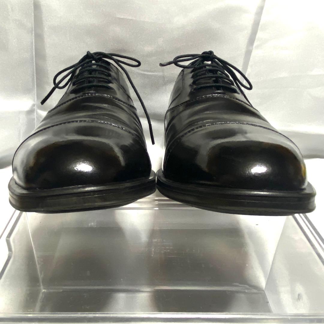 TOMOE 鞆ゑ　25cm TE600 ストレートチップ レザー 黒 ブラック