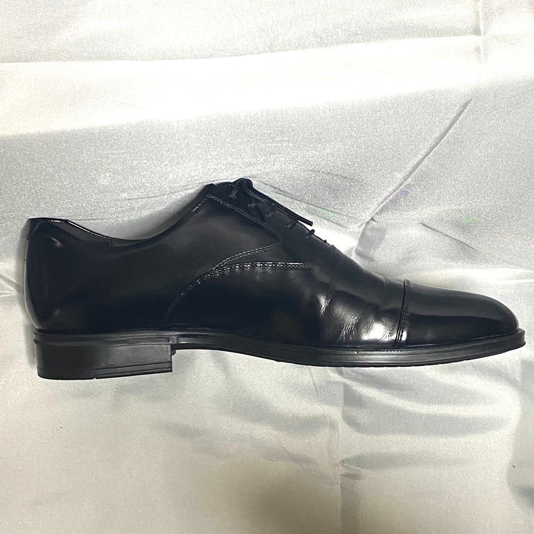 TOMOE 鞆ゑ　25cm TE600 ストレートチップ レザー 黒 ブラック